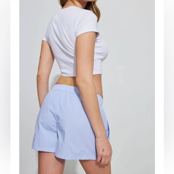 Stripe Poplin Shorts - Picture 3 of 7